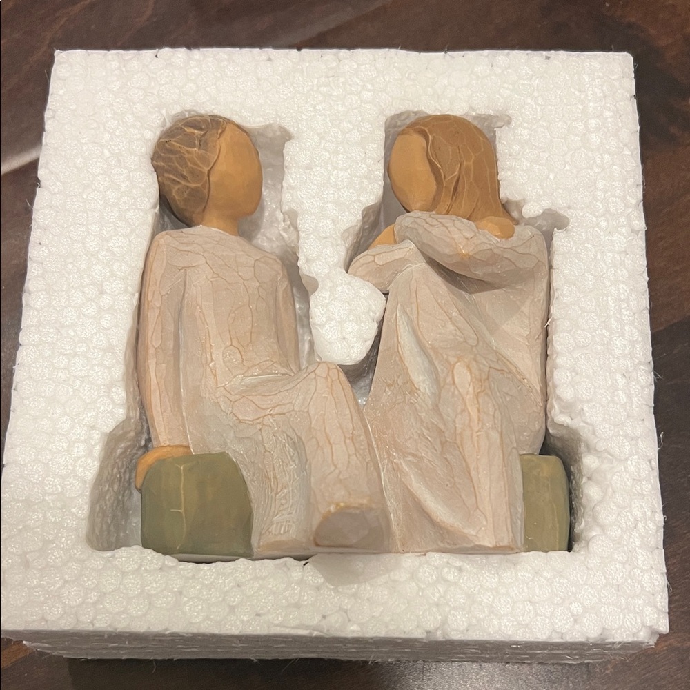 Willow Tree Companionship Sculpture - Cream and Tan
